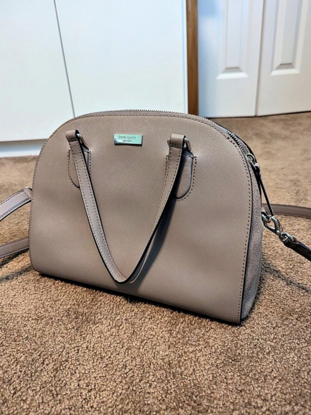 KATE SPADE Structured Satchel in Brown